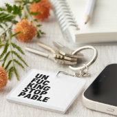 Unfu*禁酒可能 キーホルダー (正面右)