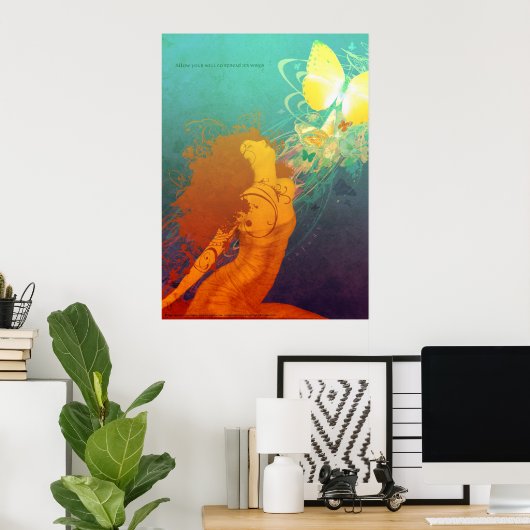 Unfurl (プリント) ポスター (ホームオフィス)