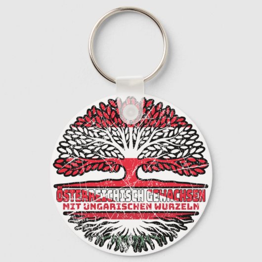 Ungarn Ungarisch Österreichisch Österreich Baum キーホルダー (正面)