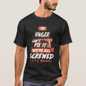 UNGERもしは修正できない我々は全て混乱している Tシャツ (正面)