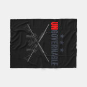 Ungovernable Shirts フリースブランケット (正面(横))