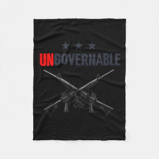 Ungovernable Shirts フリースブランケット (正面)