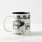 UngulataかHoofed動物 ツートーンマグカップ (左)