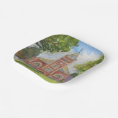 UNHトンプソンホールTホール水彩画 ペーパープレート (傾斜あり)