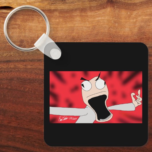 unhinged puppet art キーホルダー (正面)