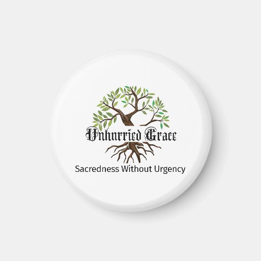Unhurried Grace ロゴ マグネット (正面)