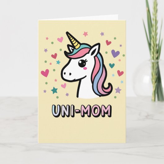 Uni Mom Celebration Art Card カード (正面)