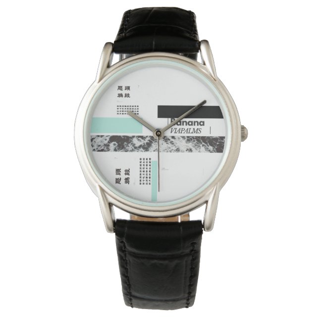 Uni-Sex All Purpose Wrist Watch Banana| Via Palm 腕時計 (正面)