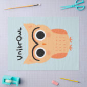 UnibrOwl Unibrow Owl|かわいおもしろいい眉梟 薄葉紙 (クラフト)