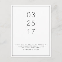 Unica日付モダンカードの保存