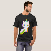 Unicat Caticorn Meowgical Unicorn Cat Men Bo Tシャツ (正面フル)