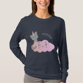 unicat cloud meowシャツ tシャツ
