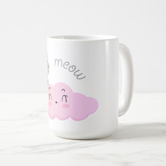 unicat cloud meow mug コーヒーマグカップ (正面右)