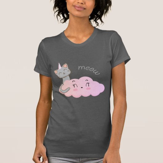 unicat cloud meow tシャツ (正面)