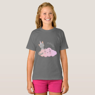 unicat cloud meow tシャツ
