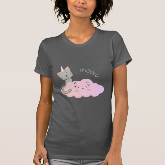 unicat cloud meow tシャツ (正面)