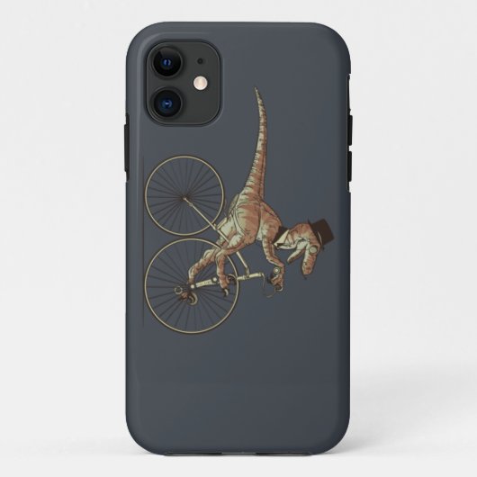 Unicicyleに乗る紳士のヴェロキラプトル Case-Mate iPhoneケース (裏面)