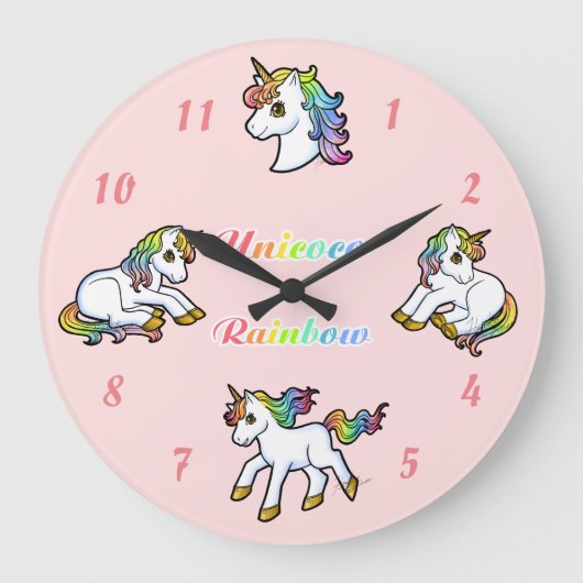 Unicocoの時計(円形) ラージ壁時計 (正面)