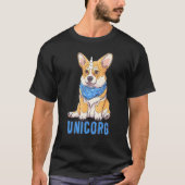Unicorgi dog Breed corgi nice Tシャツ (正面)