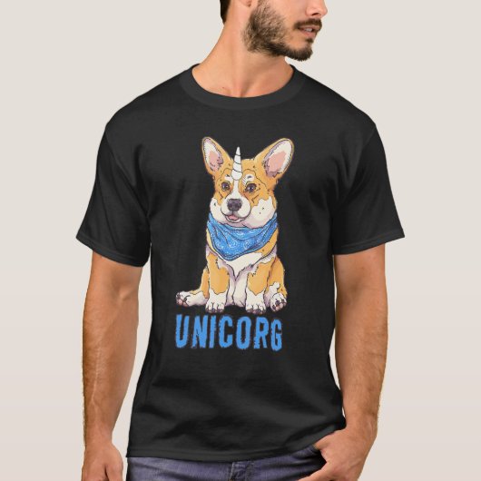 Unicorgi dog   Breed corgi   nice Tシャツ (正面)