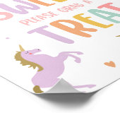Unicornあなたが甘いTake a Treat Girl誕生日 ポスター (角)