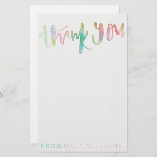 UNICORNありがとう文房具 便箋 (正面/裏面)