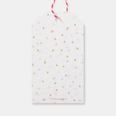 Unicornありがとう誕生日ギフトメッセージカード ギフトタグ (裏面)