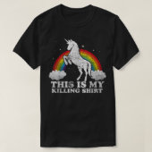 Unicornおもしろいこれは私の殺すヴィンタ動揺してグ Tシャツ (デザイン正面)