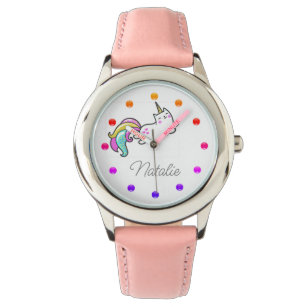 unicornおもしろい catの追加name watch 腕時計