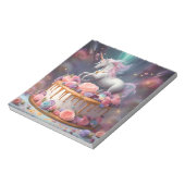 Unicornお誕生日ケーキメモ帳 ノートパッド (回転)