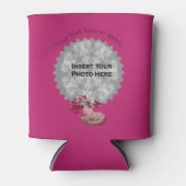 Unicornかわいらし写真パーソナライズされた 缶クーラー (正面)