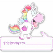 Unicornこの属する – 新学期 シール (正面)