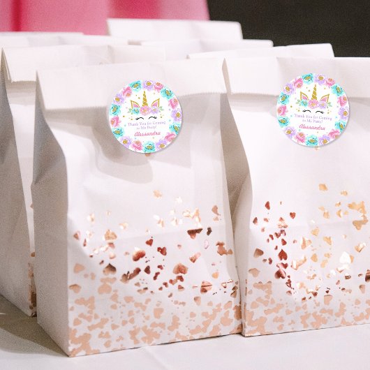 Unicornさん、来ありがとう ラウンドシール