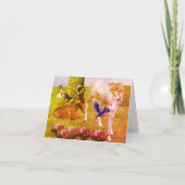 UnicornとForest Friendsアートノートカード カード (正面)