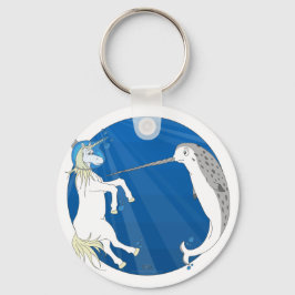 UnicornとNarwhalの出会い キーホルダー