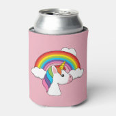 UnicornとRainbow with Cloudsかわいい 缶クーラー (缶正面)