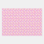 UnicornとSun Cloudsのパタ数々のーン色 ラッピングペーパーシート (正面3)