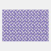 UnicornとSun Cloudsのパタ数々のーン色 ラッピングペーパーシート (正面3)