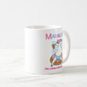 Unicornのようにママコーンが、もっと魔法のように！かわいいおもしろい コーヒーマグカップ (正面右)