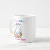 Unicornのようにママコーンが、もっと魔法のように！かわいいおもしろい コーヒーマグカップ (正面左)