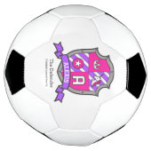 Unicornの女の子の名前アレクシスのピンクパープルを意味する サッカーボール (回転)