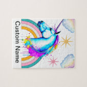 Unicornの子供たちがパーソナライズ ジグソーパズル (横)