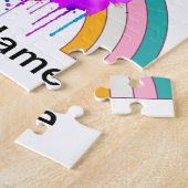 Unicornの子供たちがパーソナライズ ジグソーパズル (側面)