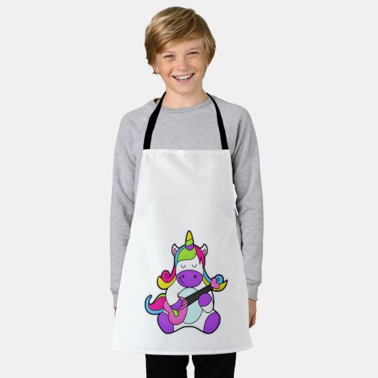 Unicornをギターとミュージシャンとして エプロン (着用した状態)
