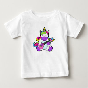 Unicornをギターとミュージシャンとして ベビーTシャツ