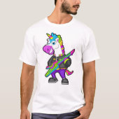 Unicornをギターとミュージシャンとして Tシャツ (正面)