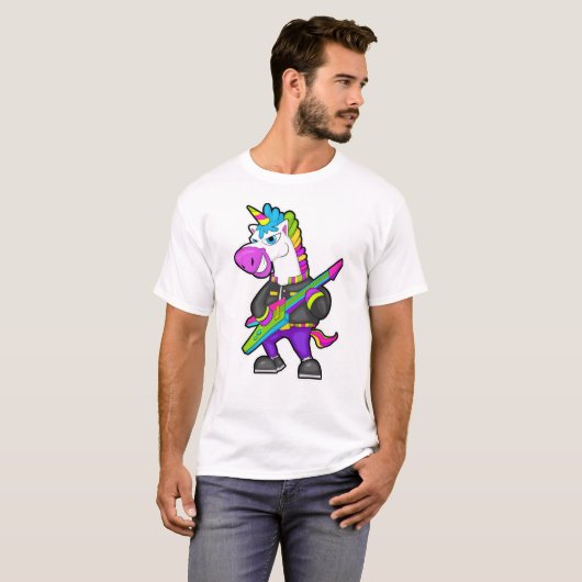 Unicornをギターとミュージシャンとして Tシャツ (正面フル)