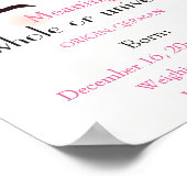 Unicornをテーマにした名前の意味keepsake子供部屋 ポスター (角)