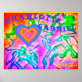 UNICORNアートポスター(名前あり) ポスター