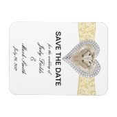 Unicornイエローレース日付磁石を保存 マグネット (横)